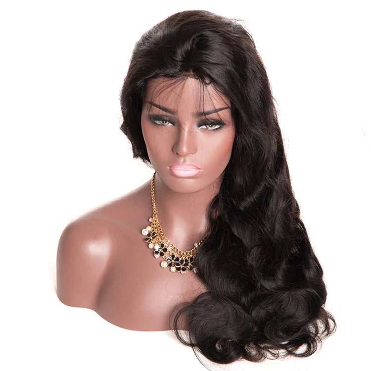 Body wave 13*4 Frontal lace wig 10a grade luxury