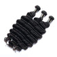 Loose deep Wavy  bundle Luxury 10a grade human hair #1B Natural Black 10“-30”