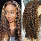 Highlight deep curly Colored wig 13*4 frontal lace wig