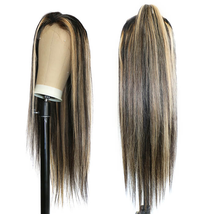 #1B/27 straight ombre Colored wig 13*4 frontal lace wig
