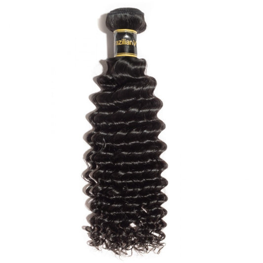 Deep wave bundle Luxury 10a grade human hair #1B Natural Black 10“-30”